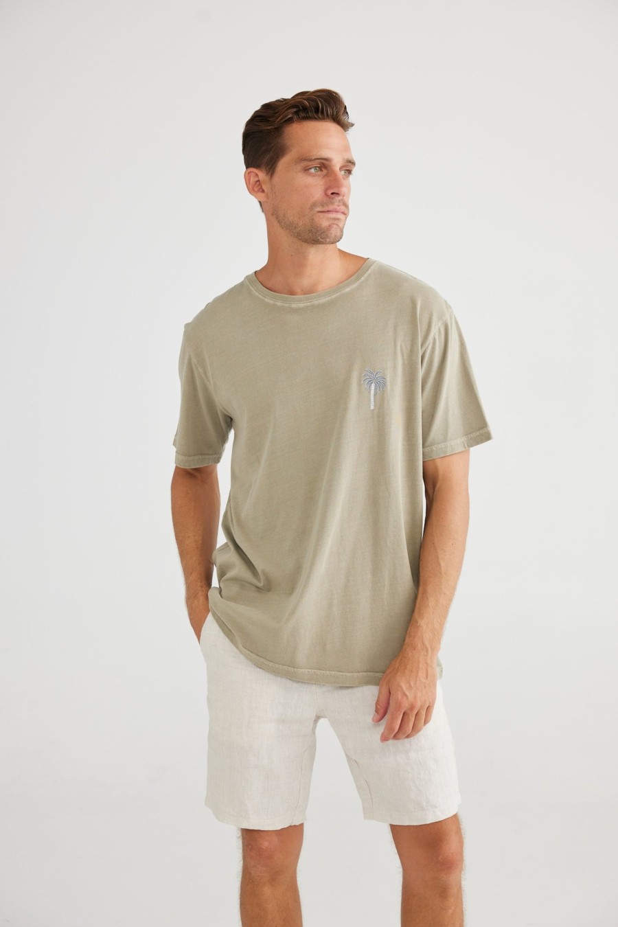 Men Cotton Wool | True North Coco Loco Tee Khaki