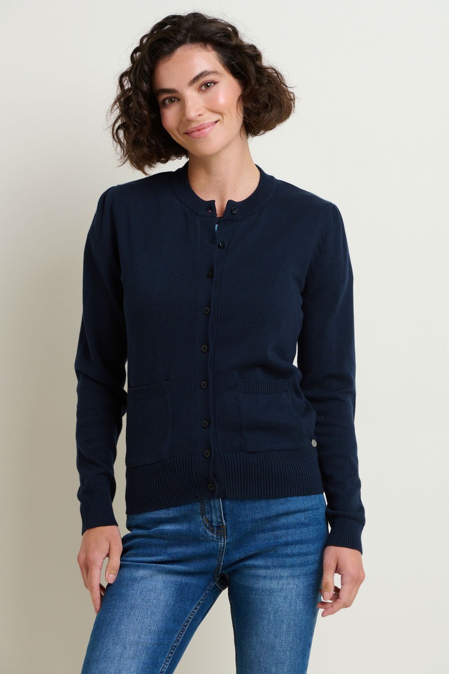 Women Cotton Wool | Brakeburn Classic Navy Cardigan