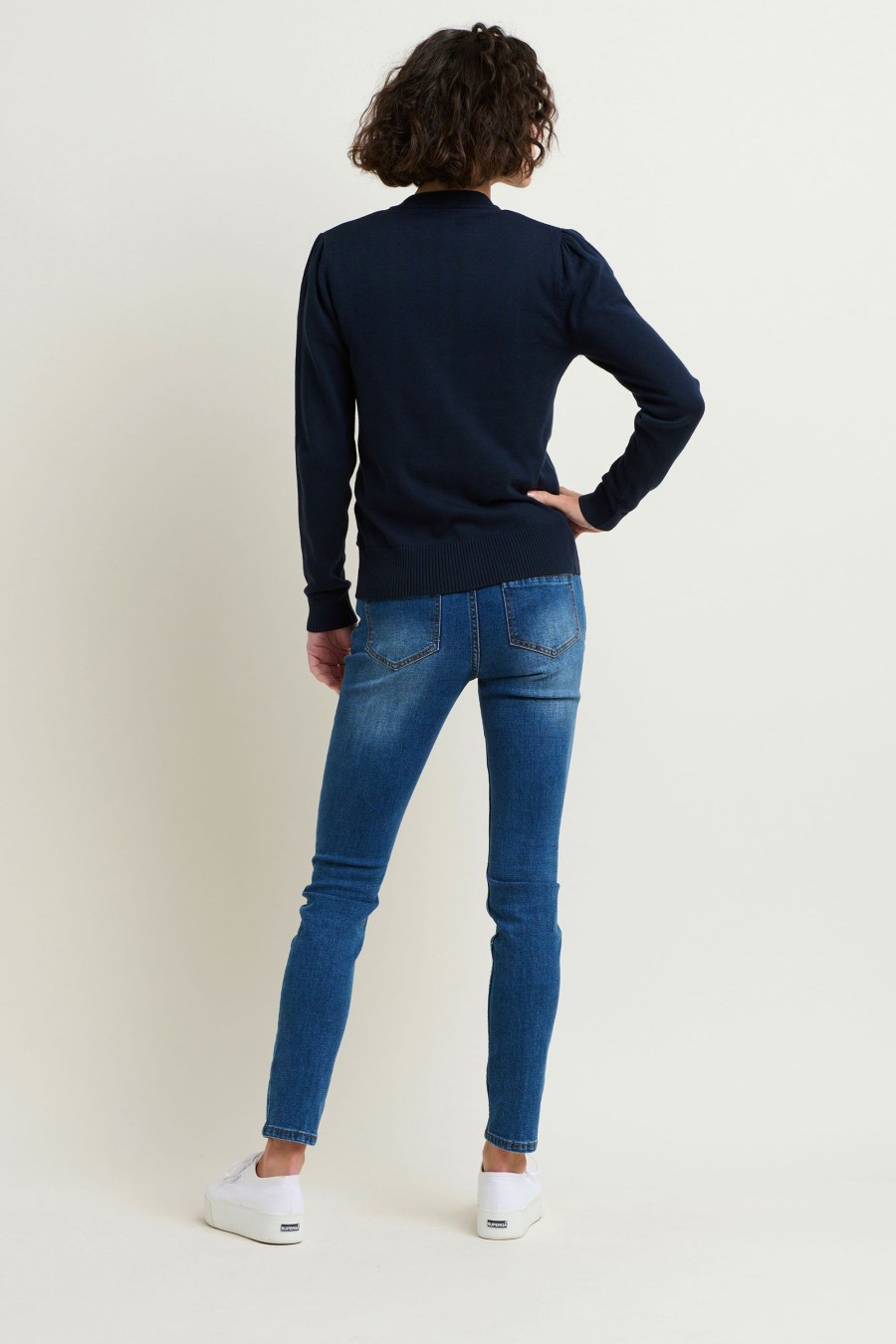 Women Cotton Wool | Brakeburn Classic Navy Cardigan